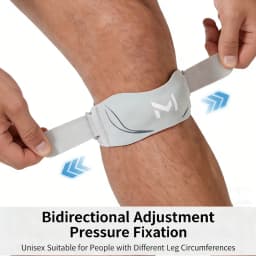 1/2Pcs Knee Brace with Gel Pads, Adjustable Patellar Tendon Support Strap for Men Women Running,Tennis,Workout,Basketball,Hiking