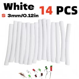 14pcs Buoyancy Fishing Foam Stick Carp Fishing Pop Up Zig Rig Foam Sticks Fly Tying Material for Parachute Dry Fly