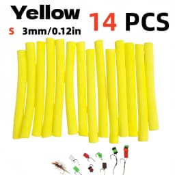 14pcs Buoyancy Fishing Foam Stick Carp Fishing Pop Up Zig Rig Foam Sticks Fly Tying Material for Parachute Dry Fly