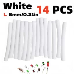 14pcs Buoyancy Fishing Foam Stick Carp Fishing Pop Up Zig Rig Foam Sticks Fly Tying Material for Parachute Dry Fly