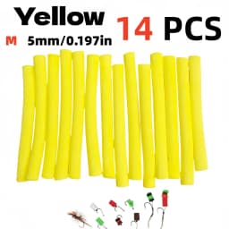 14pcs Buoyancy Fishing Foam Stick Carp Fishing Pop Up Zig Rig Foam Sticks Fly Tying Material for Parachute Dry Fly