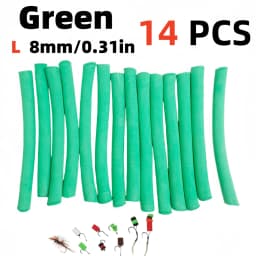 14pcs Buoyancy Fishing Foam Stick Carp Fishing Pop Up Zig Rig Foam Sticks Fly Tying Material for Parachute Dry Fly