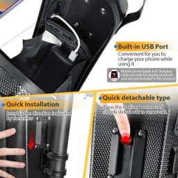 Quick Release 5L EVA Electric Scooter Bag Accessories Electric Vehicle Bag With USB Port Waterproof Scooter Front Bag Bike Bag