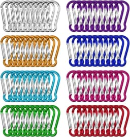 Carabiner Keychain D-ring Buckle Spring Carabiner Snap Hook Clip Keychains Camping Accessories Multifunctional Stainless Steel