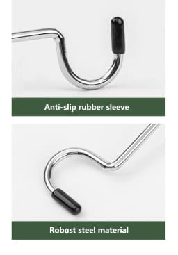 Stainless Steel Light Stand Holder Hooks Portable Tent Pole Lamp Hanger Hunting Fishing Lantern Hanger Outdoor Camping Tools