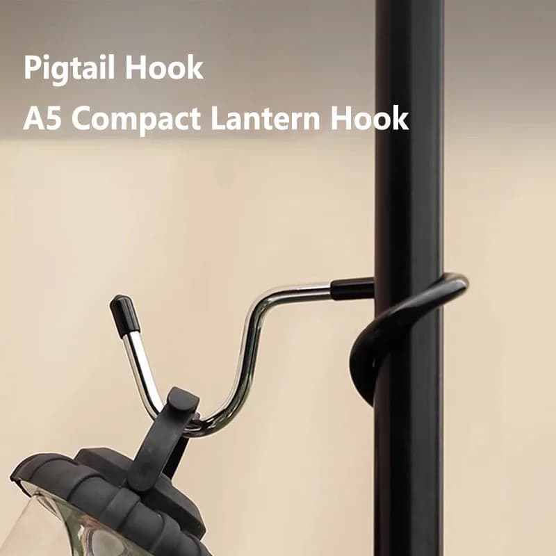 Stainless Steel Light Stand Holder Hooks Portable Tent Pole Lamp Hanger Hunting Fishing Lantern Hanger Outdoor Camping Tools