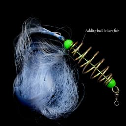 YUMEILI 5pcs Fish Binding Net, Hook Free Adhesive Net, New Fishing Method, Transparent White Mesh Small Fishing Net
