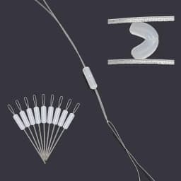 300Pcs Professional Fishing Float Stopper Silicone Space Bean Oval Bobber Anti-Strand Resistance for Fish Line Gear