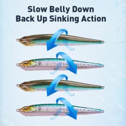 Sinking Pencil Fishing Lures Hard Baits 73mm 85mm 95mm 103mm Artificial Wobblers Baits Sea Bass Fishing Tackle Lures