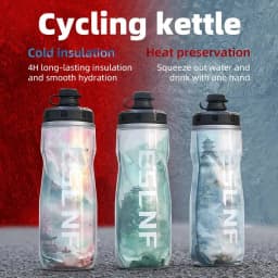 ESLNF Insulated And Outdoor Ice-Protected Heat Bottles 610Ml PP5 Bicycle - Sports Cup Cycling Bike Water Bottle -  IceProtected