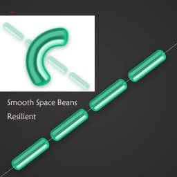 100Pcs SS/S/M/L/LL Anti-wrapped Beans Float Fishing Bobber Silicone Stopper Space Bean Connector Fishing Line Tackle Accessories