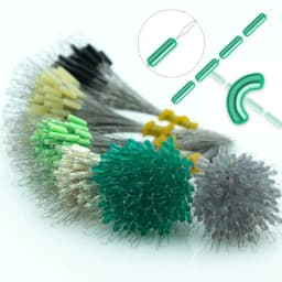 100Pcs SS/S/M/L/LL Anti-wrapped Beans Float Fishing Bobber Silicone Stopper Space Bean Connector Fishing Line Tackle Accessories