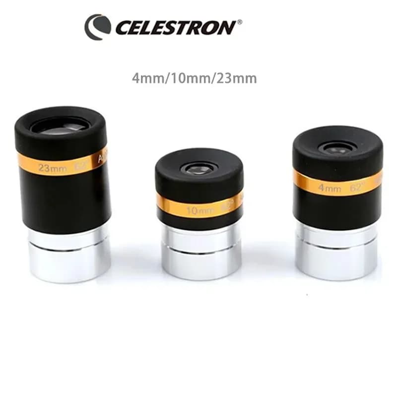 Celestron 62 degree aspherical high-definition eyepiece 4/10/23mm Fully Coated for 1.25" Astronomy Telescope