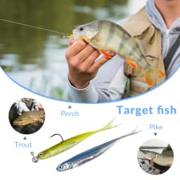 THKFISH 5pcs/6pcs Fishing Bait Lures 100mm 75mm Soft Silicone Artificial Bait Saltwater 3.9g Rubber Soft Lure For Bass Fishing
