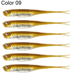 THKFISH 5pcs/6pcs Fishing Bait Lures 100mm 75mm Soft Silicone Artificial Bait Saltwater 3.9g Rubber Soft Lure For Bass Fishing