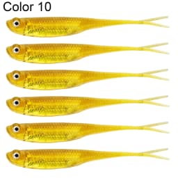 THKFISH 5pcs/6pcs Fishing Bait Lures 100mm 75mm Soft Silicone Artificial Bait Saltwater 3.9g Rubber Soft Lure For Bass Fishing