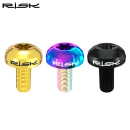 RISK 12pcs M5X10mm Bicycle Disc Brake Rotor Bolt Road MTB Bike T25 TC4 Titanium Torx Rotor Fixing Brake Screw Ultralight
