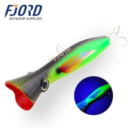 FJORD Poppers Sea Fishing Lure 165mm 82g Floating Hard Baits Z Shaped Pace Through Wire Construction Fishing Things Accessories