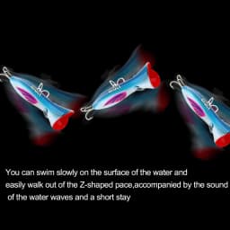 FJORD Poppers Sea Fishing Lure 165mm 82g Floating Hard Baits Z Shaped Pace Through Wire Construction Fishing Things Accessories