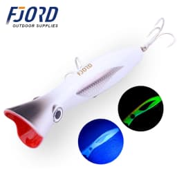 FJORD Poppers Sea Fishing Lure 165mm 82g Floating Hard Baits Z Shaped Pace Through Wire Construction Fishing Things Accessories