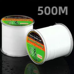 White Semi-floating Fishing Line 500m Monofilament Nylon Rock Sea Lure Pole High Quality Wear Resistant Fishing Accessories