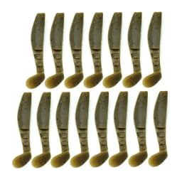 15pcs Fishing Bait 5.5CM 2G T-tail Soft Bait Luya Fake Bait Soft Worm Soft Bait Single Tail Worm Fishing Lures Lure Carp Fishing