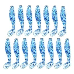 15pcs Fishing Bait 5.5CM 2G T-tail Soft Bait Luya Fake Bait Soft Worm Soft Bait Single Tail Worm Fishing Lures Lure Carp Fishing