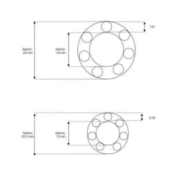 4 Pcs Bicycle Full Set Wheel Hub Bearings Front And Rear Steel Bearing Bicycle Repair Cycling Accessories Parts