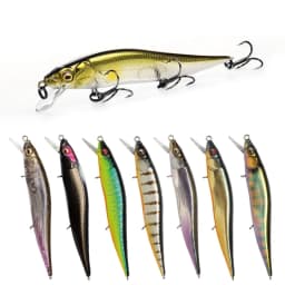 Mini Floating Minnow Fishing Lures with Noise Ball 97mm 9g Crankbait Wobblers Swimbait Artificial Hard Baits Bass Sea Fishing