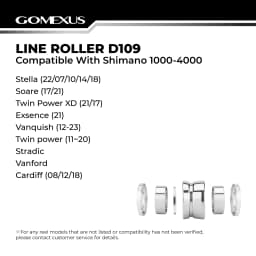 Gomexus Line Roller For Shimano Stella Twin Power Stradic Vanford Vanquish Soare Exsence Spinning Fishing Smooth Accessory
