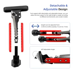Ulip Scooter Upgrade V2.0 Foot Support Expandable Side Parking Kickstand For Xiaomi/Max G30/Zero/Kaabo/Vsett 9 Electric Scooter