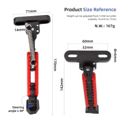 Ulip Scooter Upgrade V2.0 Foot Support Expandable Side Parking Kickstand For Xiaomi/Max G30/Zero/Kaabo/Vsett 9 Electric Scooter