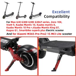 Ulip Scooter Upgrade V2.0 Foot Support Expandable Side Parking Kickstand For Xiaomi/Max G30/Zero/Kaabo/Vsett 9 Electric Scooter