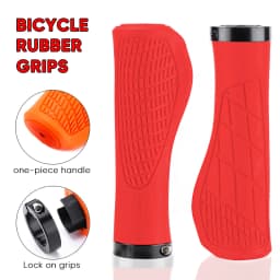 MTB Bike Grips MTB Bicycle Cuffs Lock on Rubber Anti Slip Handlebar Covers Handles for Bicycle Mtb Gauntlet Bike Accessories