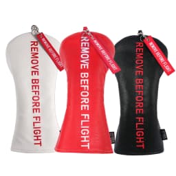 Red Remove Before Flight Golf Headcover Golf 460CC Driver Cover Wood Hybrid Mallet Cover