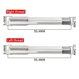 MUQZI Pedal Thread Tap Bike Right Left Crank Thread Tap For 9/16 Inch Pedal Thread Repair Tool