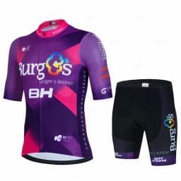 New BH Burgs Team 2027 Cycling Jersey 19D Bike Shorts Set Ropa Ciclismo Mens MTB Summer Quick Dry Bicycle Maillot Pants Clothing