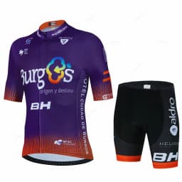 New BH Burgs Team 2027 Cycling Jersey 19D Bike Shorts Set Ropa Ciclismo Mens MTB Summer Quick Dry Bicycle Maillot Pants Clothing