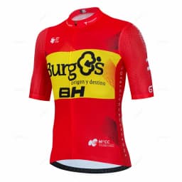 New BH Burgs Team 2027 Cycling Jersey 19D Bike Shorts Set Ropa Ciclismo Mens MTB Summer Quick Dry Bicycle Maillot Pants Clothing