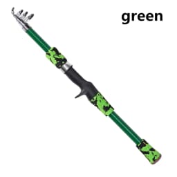 Portable telescopic camouflage children's fishing rod with rotating adjustment throwing rod outdoor fishing accessories tools