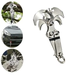 Folding Gravity Grab Hook Outdoor Rock Climbing Rescue Claw Survival Mountaineering Hook Tool Multifunctional Stainless Steel