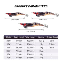 Kingdom Egi Squid Lure Artificial Bait Jigging Lures Slow Sinking Squid Hooks Sea Fishing Octopus Cuttlefish Luminous