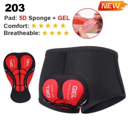 NEWBOLER Cycling Shorts Breathable Mesh Cycling Underwear 5D Gel Pad Shockproof MTB Bike Shorts Man Shorts