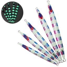 ZYZHE Sea Fishing JiG Lure 80-300G Pencil Bait Big Gram Heavy Striped Artificial Hard Bait Deep Sea Boat Fishing Fakebait Tackle