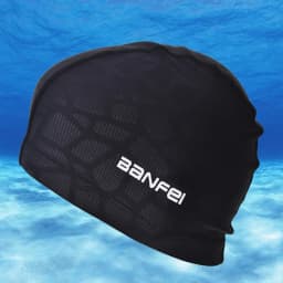 Men's Adjustable Summer Waterproof Quick-dry Swimming Caps Nylon Elasticity Flexible Durable Adult Male Swimming Hat