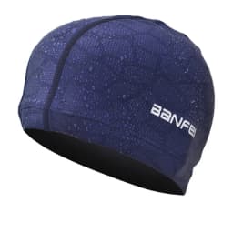 Men's Adjustable Summer Waterproof Quick-dry Swimming Caps Nylon Elasticity Flexible Durable Adult Male Swimming Hat