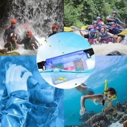 3 Layers High Waterproof Sealing Swimming Bag Large Size Transparent Underwater Dry Protection Bag for Iphone Mobile Phone Pouch