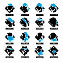 Tubular Seamless Bandanas Unisex Striped Head Scarf For Woman Man Tactical Face Masks Cycling Headband Balaclava Male Headsacrf