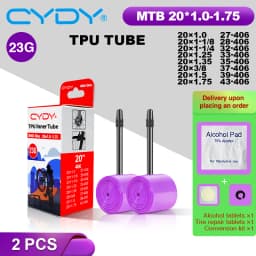 23g CYDY TPU Bike Inner Tube Camera 20' 406 20x1.0 1-1/8 1-1/4 1.25 1.35 1-3/8 1.5 1.75 Pneu Valve 45/65mm BMX Bicycle Tire Tyre
