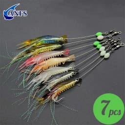 3pcs/7pcs Shrimp Lures Fishing Lures Artificial Fishing Bait Isca Artificial Ascesorios Pesca